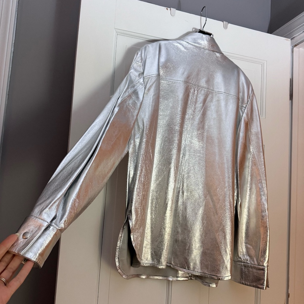 NWT IRO Nazil Leather Overshirt - Picture 6 of 11